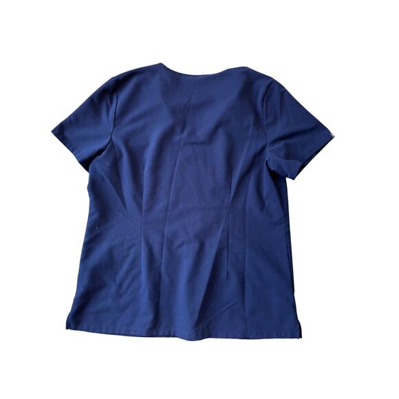 FIGS 2 pocket Scrubs Top; Technical Collection; Size L; Blue - Picture 2 of 8